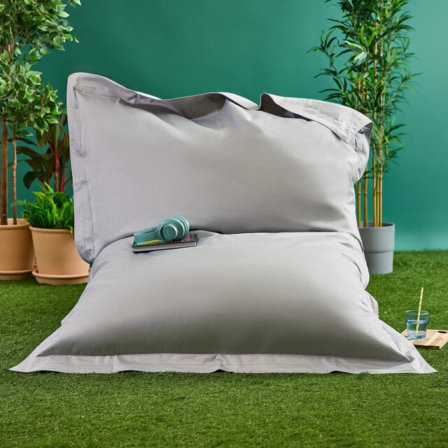 Icon Adults Giant Indoor Outdoor Floor Cushion Bean Bag, Grey
