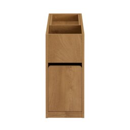 SoBuy Slim Side Table with Removable Tray & Drawer, Light Oak, 9.8 x 27.6 x 21.7 in, 17.5 kg - FBT158-N