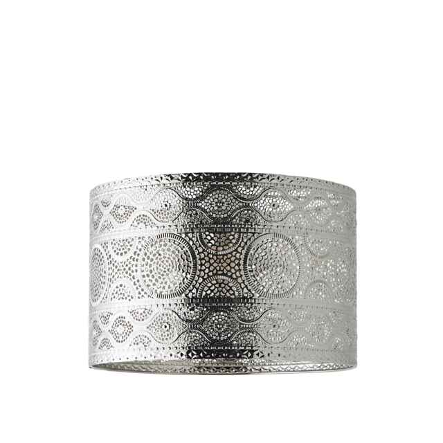 ValueLights Casablanca Moroccan Style Silver Pendant Ceiling Light Silver
