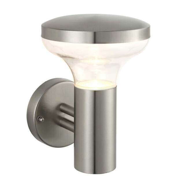 Roko Outdoor Coastal Wall Light Coastal, Marine Grade Brushed Stainless Steel IP44, GU10