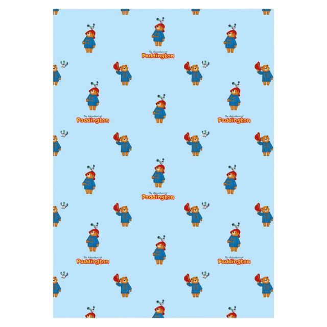 Paddington Bear Fleece Blanket Blue Blue/Red 150cm x 100cm 1