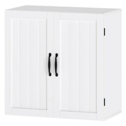 Levede Wall Cabinet Hanging Kitchen Cupboard Bathroom Storage Organiser White