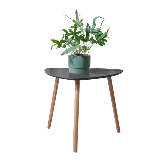 Malme Large Outdoor Side Table for Balcony & Patio in Storm Grey White Large 1