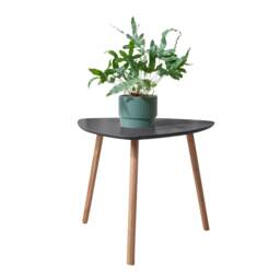 Malme Large Outdoor Side Table for Balcony & Patio in Storm Grey White Large 1