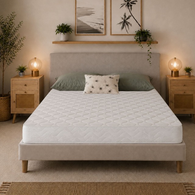 Foam-Free Pocket Spring Mattress - 18cm Deep, Medium Feel Cooltouch+ Breathable White King