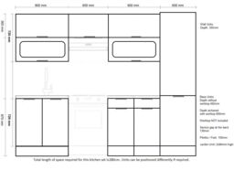 Kitchen Cabinet Set 7 Unit 600mm Larder Pantry Storage Soft Close Modern Light Grey Gloss Fitted Kitchen Star