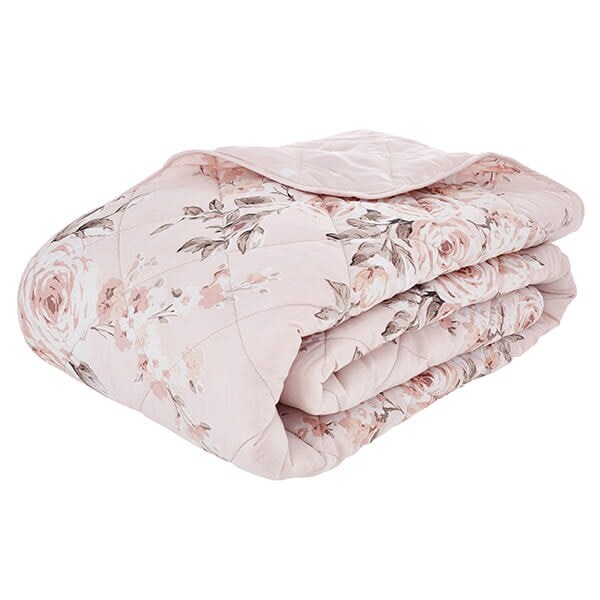 Catherine Lansfield Canterbury Bedspread Blush Pink