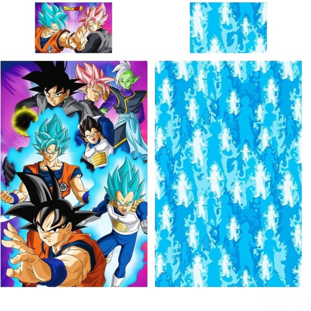Dragon Ball Z Reversible Goku & Vegeta Duvet Set Multi Multicoloured/Multicoloured Single 1