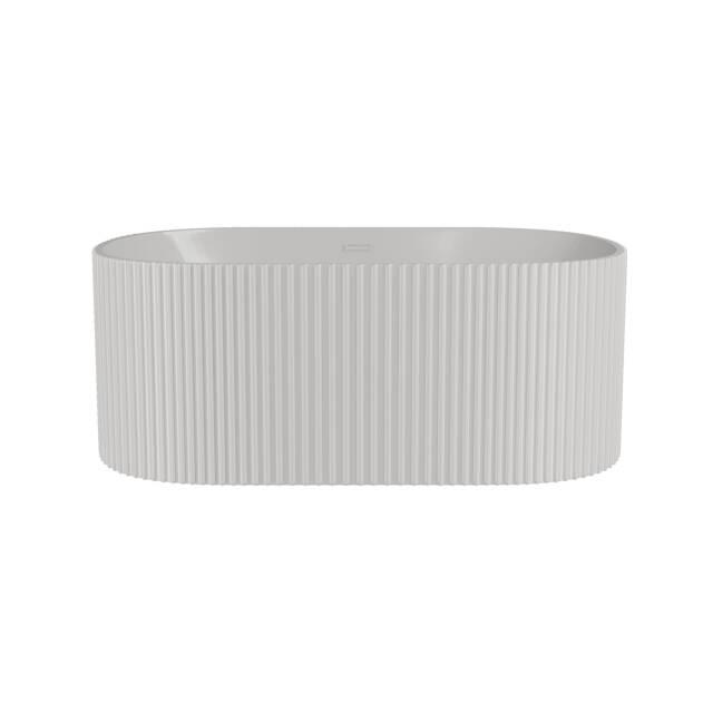 Balterley Contemporary Curved Freestanding Bath: Modern Double-Ended Luxury Acrylic Bath White White 1500 x 740 x 580mm