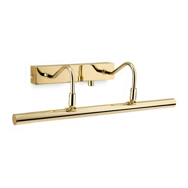 LED 1 Light Picture Wall Light c, w Dimmer Switch Polished Brass