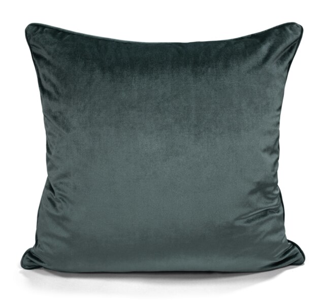 Luxury Plain Matte Velvet Cushion - 43cm x 43cm Grey