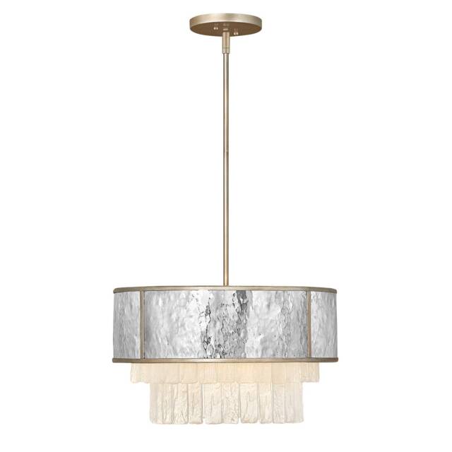 Hinkley Reverie Cylindrical Pendant Ceiling Light Champagne Gold