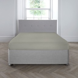 Appletree 200TC Plain Dye Fitted Bed Sheet Silver