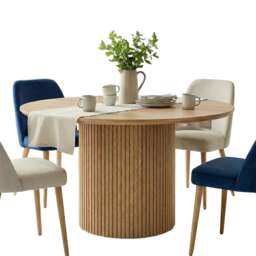 Lulea Round Dining Table in Natural Pine