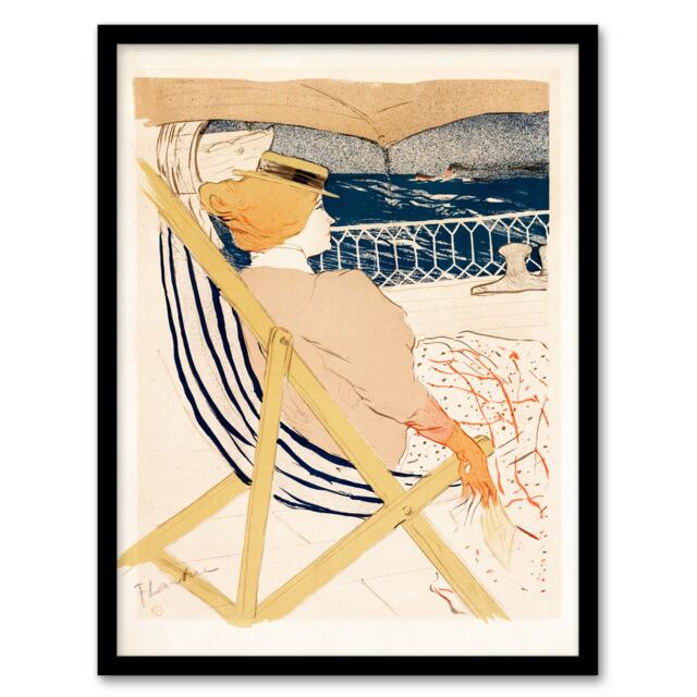 Toulouse Lautrec Framed Wall Art Print Ocean Cruise Passenger Home Décor