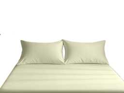 Luxury 400TC Sateen Cotton Housewife Pillowcase Pair Hotel Quality Envelope Closing Cream