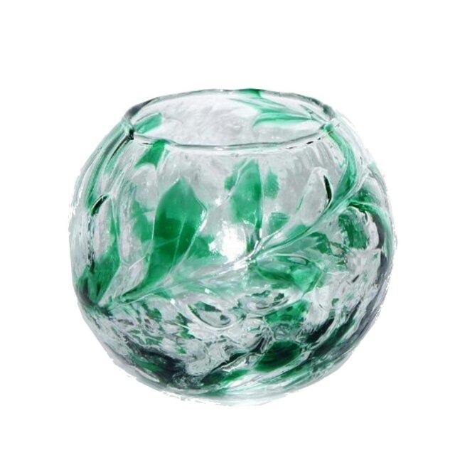 Milford Collection Tealight Holder April Birthstone Friendship Nightlight Emerald Large
