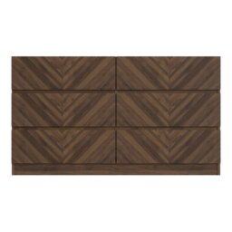 Catania 6 Drawer Chest Brown Royal Walnut