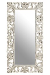 Orsina Rectangular Wall Mirror with Silver Finish