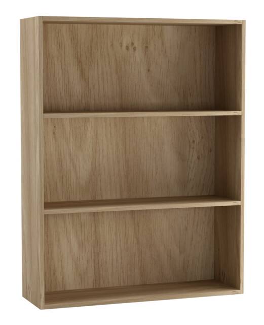 Wide 3 Shelf Tier Wooden Bookcase Cabinet Storage Shelving Display Shelves Unit Multi Oak 1
