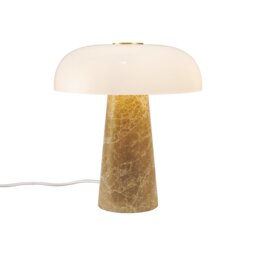Nordlux Glossy Indoor Table Lamp Beige Marble E14 Weighted Base - Mains Powered, IP20