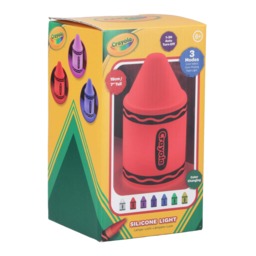 Crayola Silicone Rechargeable Night Light, Multicolour Crayon Lamp for Kids, Bedside, Nursery & Classroom Paladone