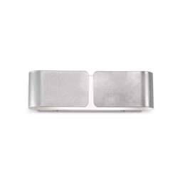 Clip 2 Light Indoor Large Wall Light Silver, E27
