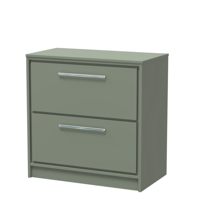 Balterley Framed Design Floor Standing 2 Drawer Vanity with Worktop Green Reed Green 818 x 805 x 460mm