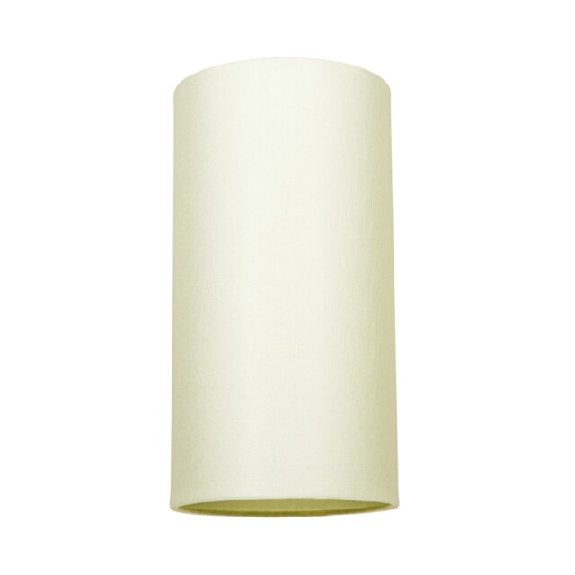 Contemporary and Stylish Soft Cream Linen Fabric Tall Cylindrical 25cm Lampshade Cream Cream 1