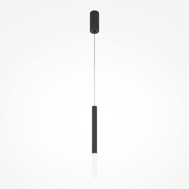 Pro Shade Modern Slim Pendant Ceiling Light Black 4000K 500lm Acrylic Shade