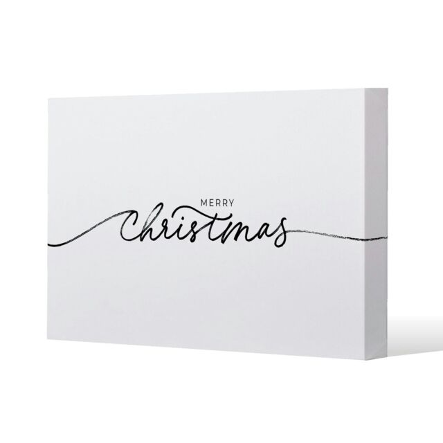 Merry christmas hand drawn lettering (canvas) Cream