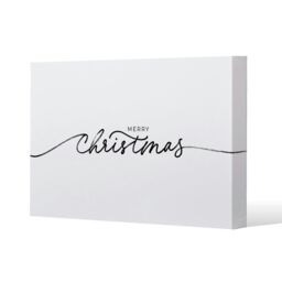 Merry christmas hand drawn lettering (canvas) Cream