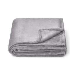 Brand Lab Fleece Blanket - Silver Grey - One Size