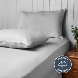Silentnight Supersoft Dove Grey Pillowcase Pair
