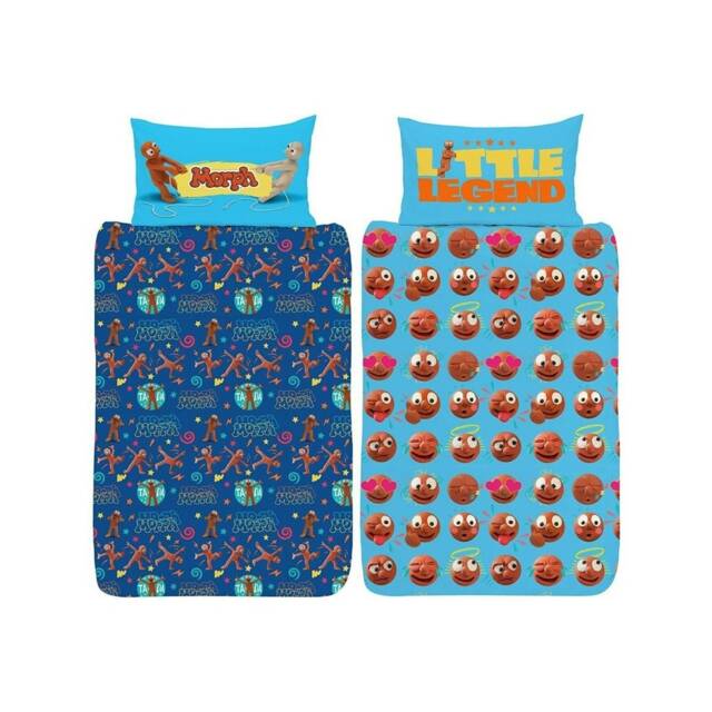 Morph Little Legend Duvet Cover Set - Blue/Brown/Yellow - Junior Blue Single