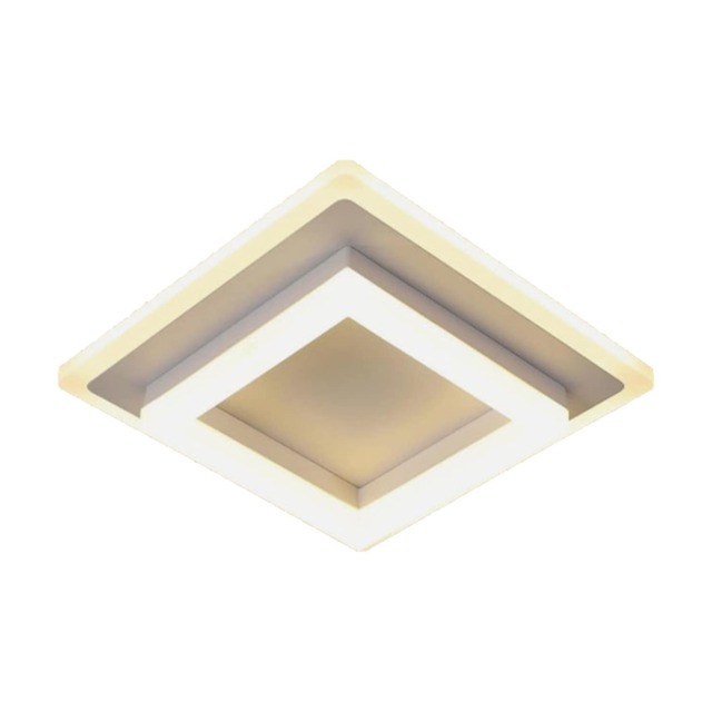 LED Ceiling Lamp Square Surface Mounted White