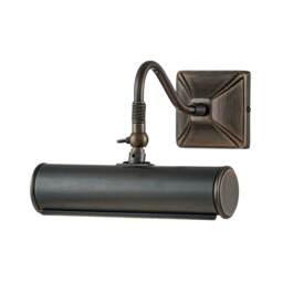 Picture Light 1 Light Small Picture Wall Light Dark Bronze, E14
