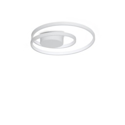 Oz Integrated LED Semi Flush Ceiling Light White 4350lm 3000K