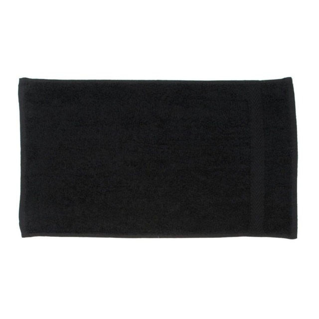 Towel City Luxury Guest Towel - Black - One Size