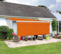 3.0m x 1.0m Awning Dropdown Front Valance Terracotta Sun Shade Accessory 280gsm Fabric