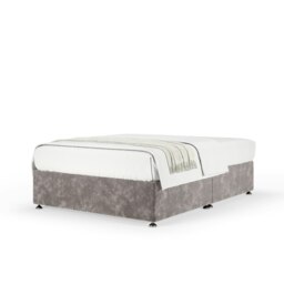Super Ortho Orthopaedic Silver Chenille Divan Set Single