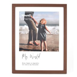 "Widdop Modern Wooden Brown Photo Frame 8 x 8"" - My World Brown One Size"