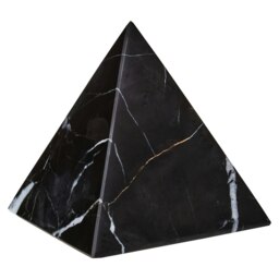 Orsina Marble Pyramid Ornament,Durable & Long-lasting Black Ornament, Easy to Clean Pyramid Marble Ornament
