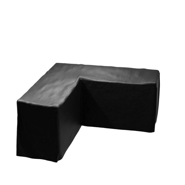 KCT Weatherproof Outdoor Garden Patio Rattan Furniture Cover L Shape Extra Large Black Extra Large 1