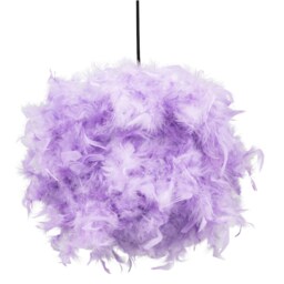 Eye-Catching and Modern Small Lilac Feather Decorated Pendant Lighting Shade Purple Lilac 1