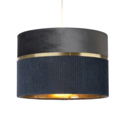 BHS Violet 30cm Mixed Fabric Easyfit Shade, Grey Multi 1