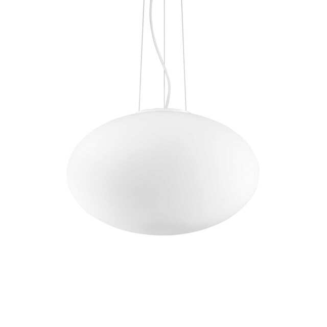 Candy 1 Light Large Globe Ceiling Pendant White, E27