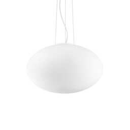 Candy 1 Light Large Globe Ceiling Pendant White, E27