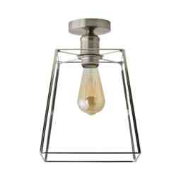 ValueLights Susie Chrome Flush Ceiling Light Chrome