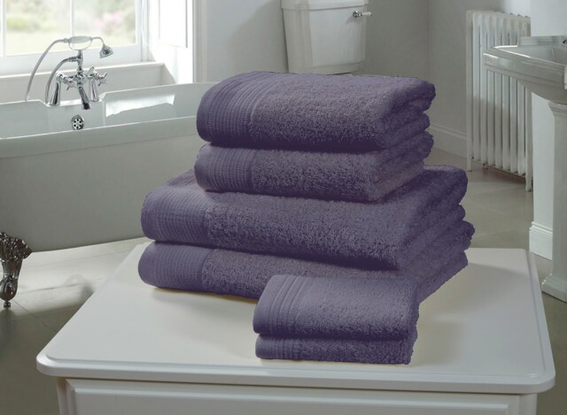 Chatsworth 600gsm Pure Cotton Towels Soft & Absorbent Blue Denim Face cloth 1